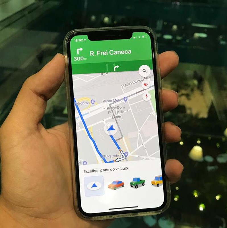 Google Maps permite trocar a cor da seta de percurso por carrinhos coloridos