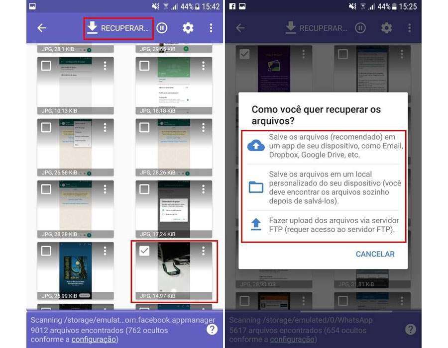 3 passos para recuperar fotos no Android