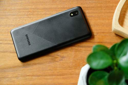 Câmera traseira dupla do Samsung Galaxy A01
