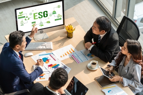 Política de governança social ambiental ESG para empresas modernas para definir um padrão para alcançar alta pontuação ESG.