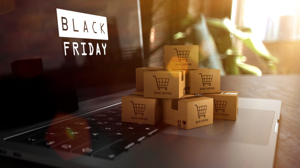Imagem ilustrativa de mostrando um notebook com o termo "Black Friday" escrito na tela, representeando o que comprar na Black Friday.