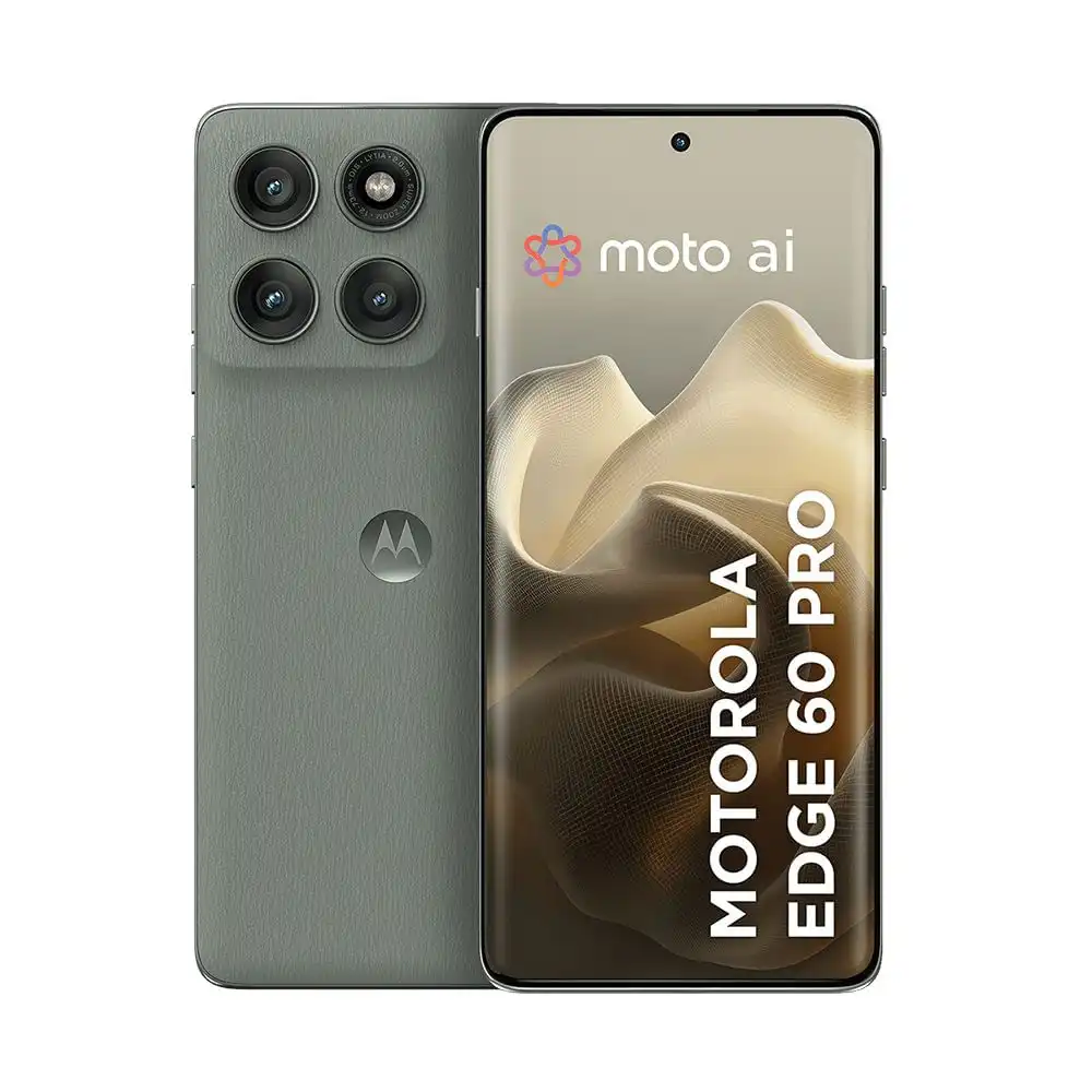 Imagem do celular Motorola Edge 60 Pro, destaque para sua tela grande e câmeras traseiras de alta qualidade, ideal para quem busca o melhor celular Motorola.